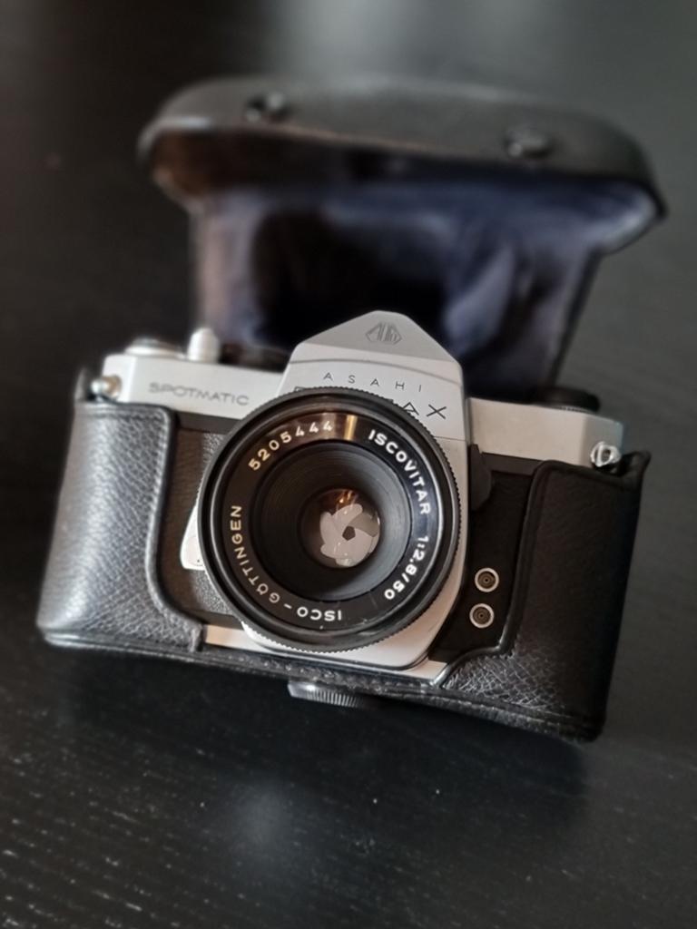 Analoge Asahi Pentax Spotmatic met lens, Audio, Tv en Foto, Fotocamera's Analoog, Ophalen of Verzenden, Pentax