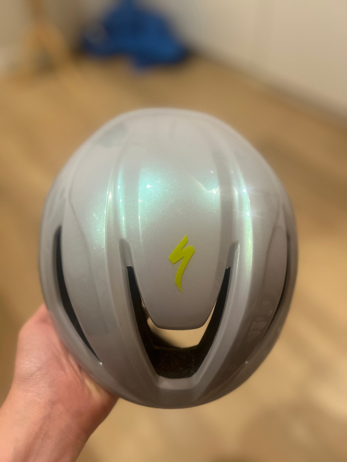 Specialized propero 4 grijze groene zilvere helm, Ophalen of Verzenden, Zo goed als nieuw