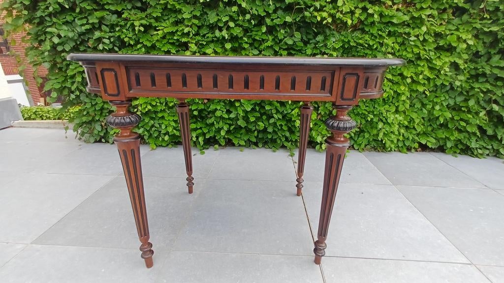 Antieke mahoniehouten sidetable, Ophalen