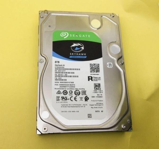 Seagate SkyHawk ST8000VX0022 8TB, Computers en Software, Harde schijven, Intern, Ophalen of Verzenden, Zo goed als nieuw, Desktop