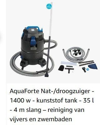 Aqua Forte vijverstofzuiger, Ophalen, Zo goed als nieuw, Vijverstofzuiger