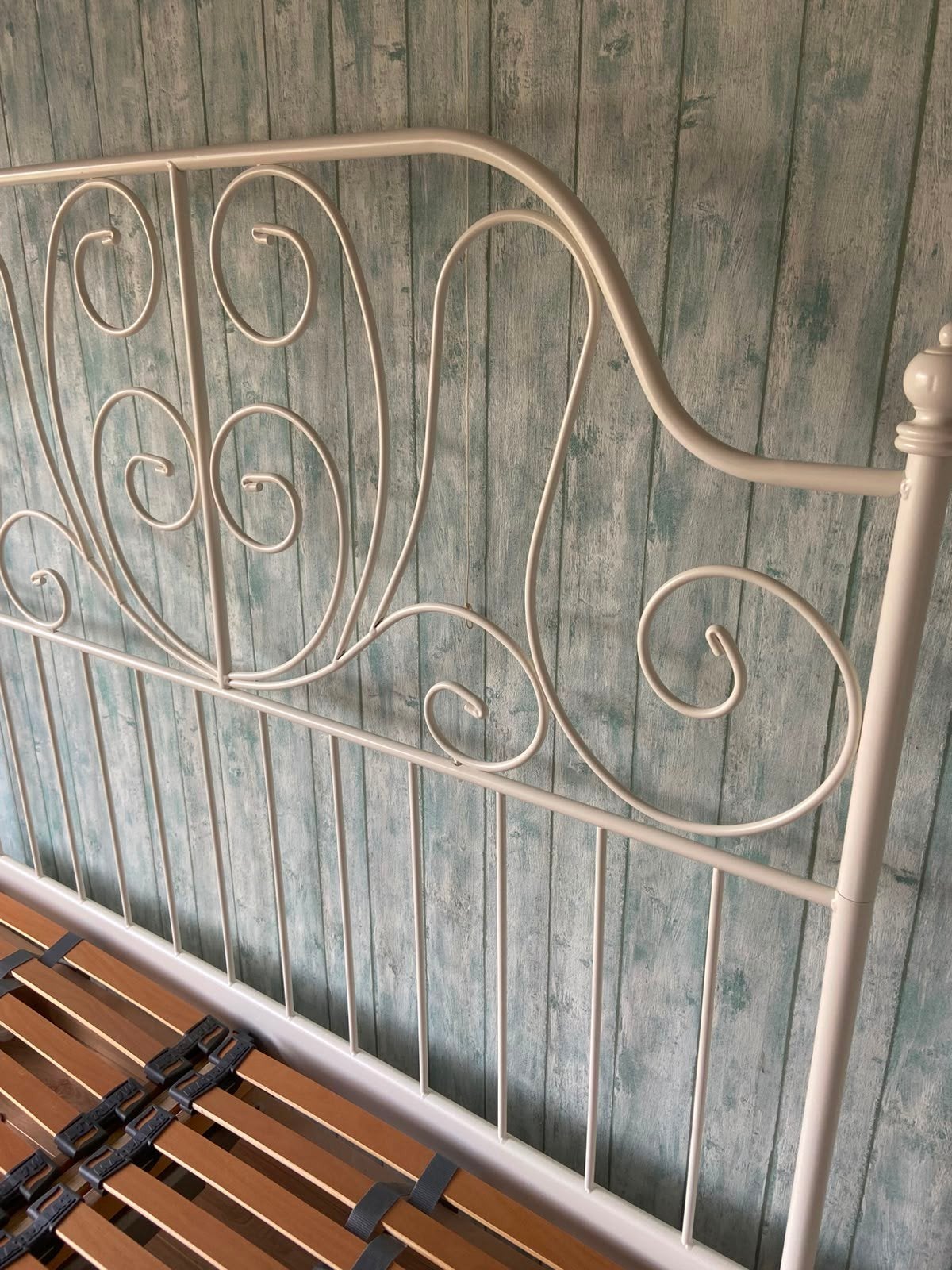 bed, Huis en Inrichting, Ophalen, Wit, Tweepersoons, 140 cm