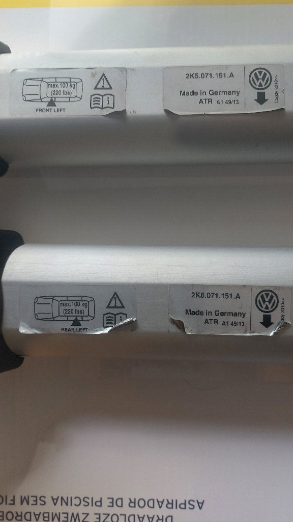 Barres de toit VW Caddy / Caddy Maxi d'origine 2K5071151A, Ophalen, Gebruikt