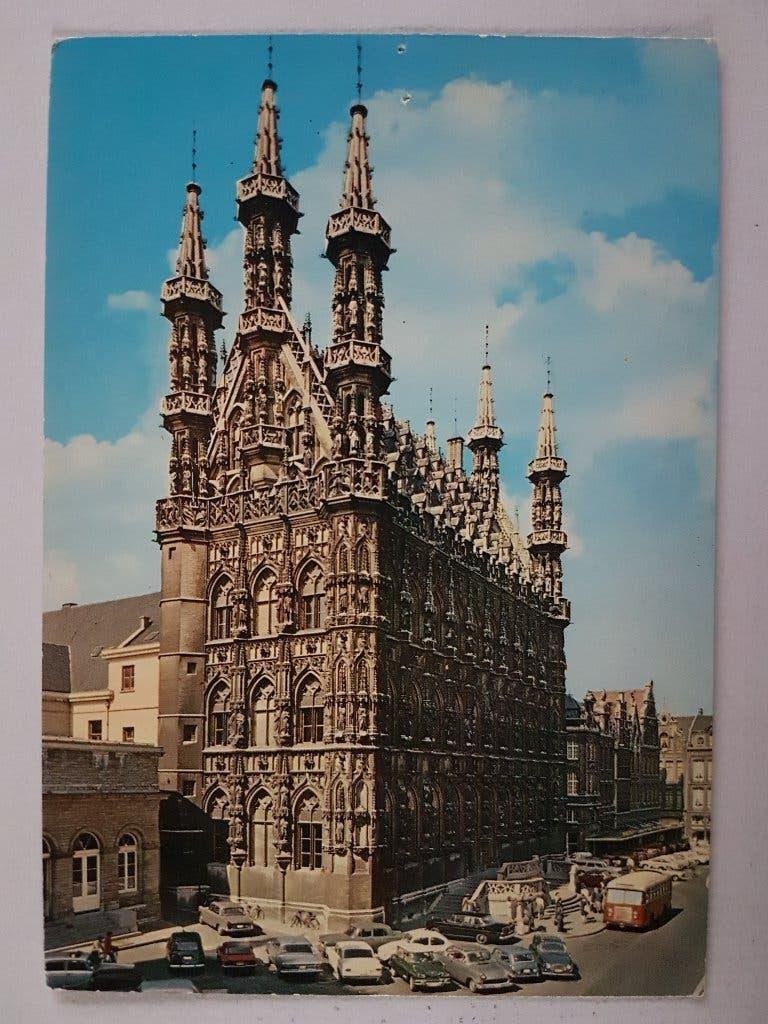 Postkaart Leuven Louvain Stadhuis, Ophalen of Verzenden, 1980 tot heden, Gelopen, Vlaams-Brabant