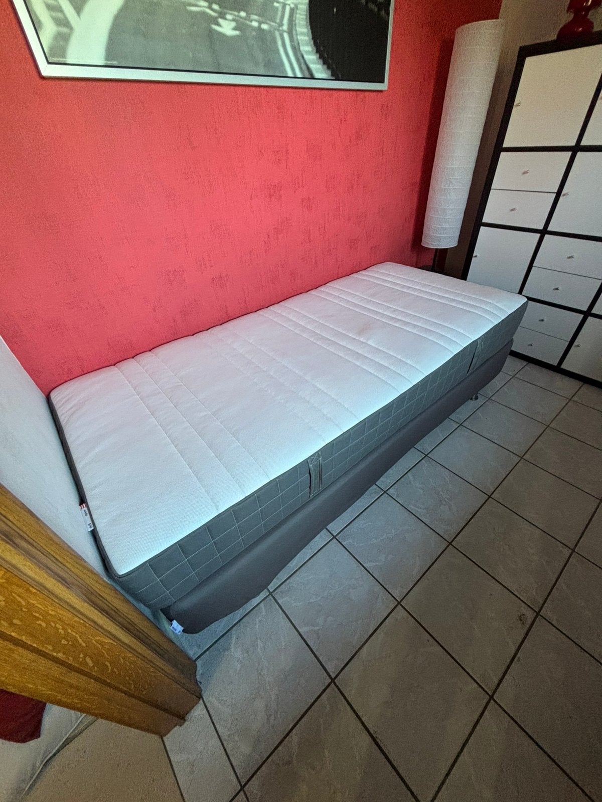 2x bed ‘ENGERDAL’ Ikea + matras + matrastopper, Huis en Inrichting, Ophalen, 90 cm, Eenpersoons, Zo goed als nieuw