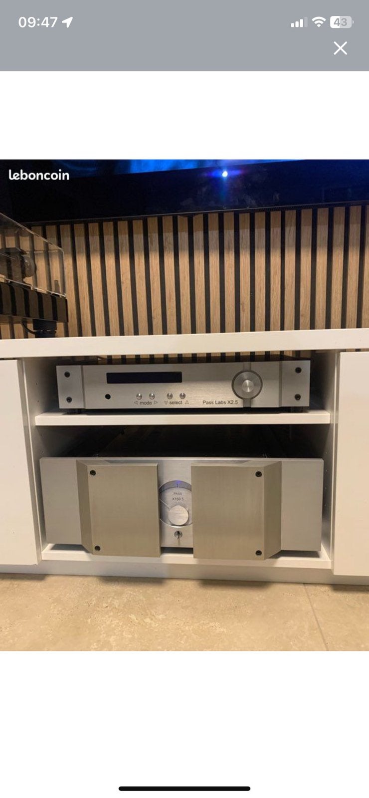 Ampli et preampli pass labs x150.5 , x2.5, TV, Hi-fi & Vidéo, Enlèvement ou Envoi, Comme neuf