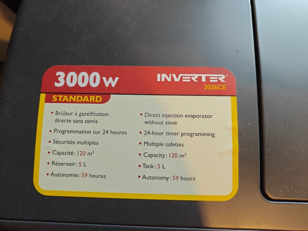 Petroleum laser kachel 3000 watt, Ophalen, Overige brandstoffen, Petroleumkachel, Zo goed als nieuw