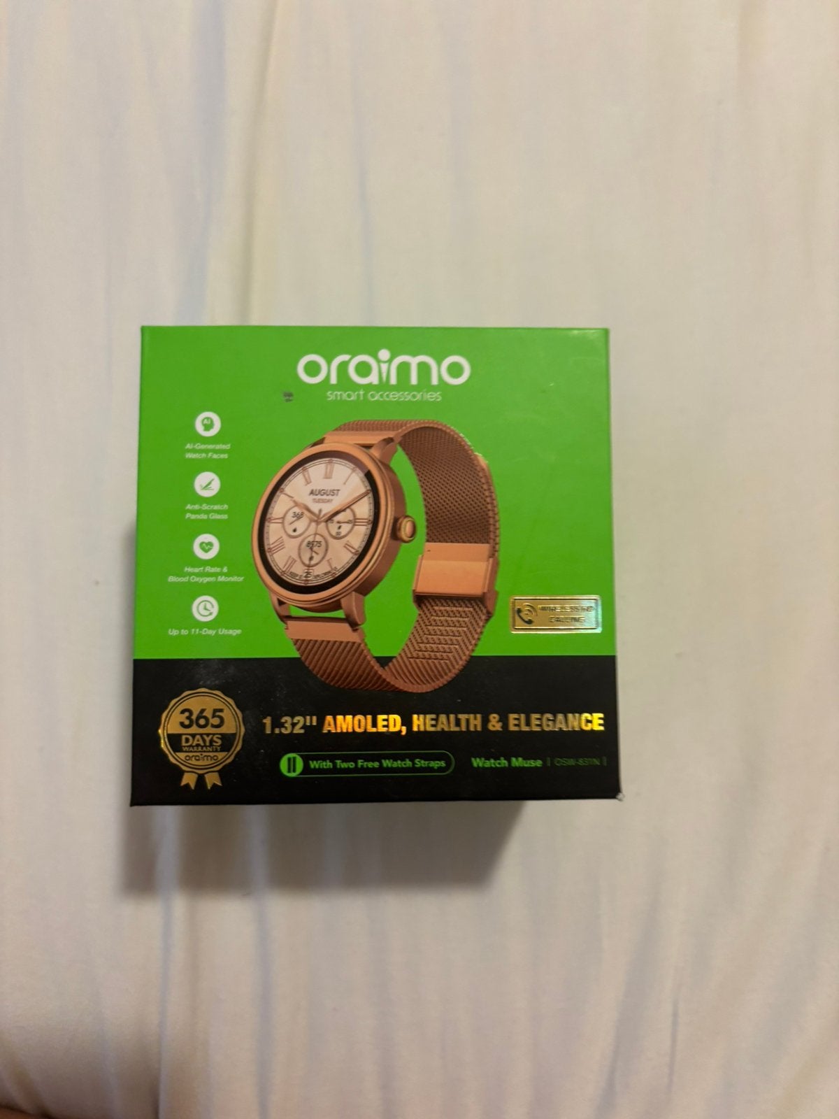 Horloge oraimo, Handtassen en Accessoires, Horloges | Dames, Ophalen of Verzenden, Nieuw, Polshorloge, Overige merken