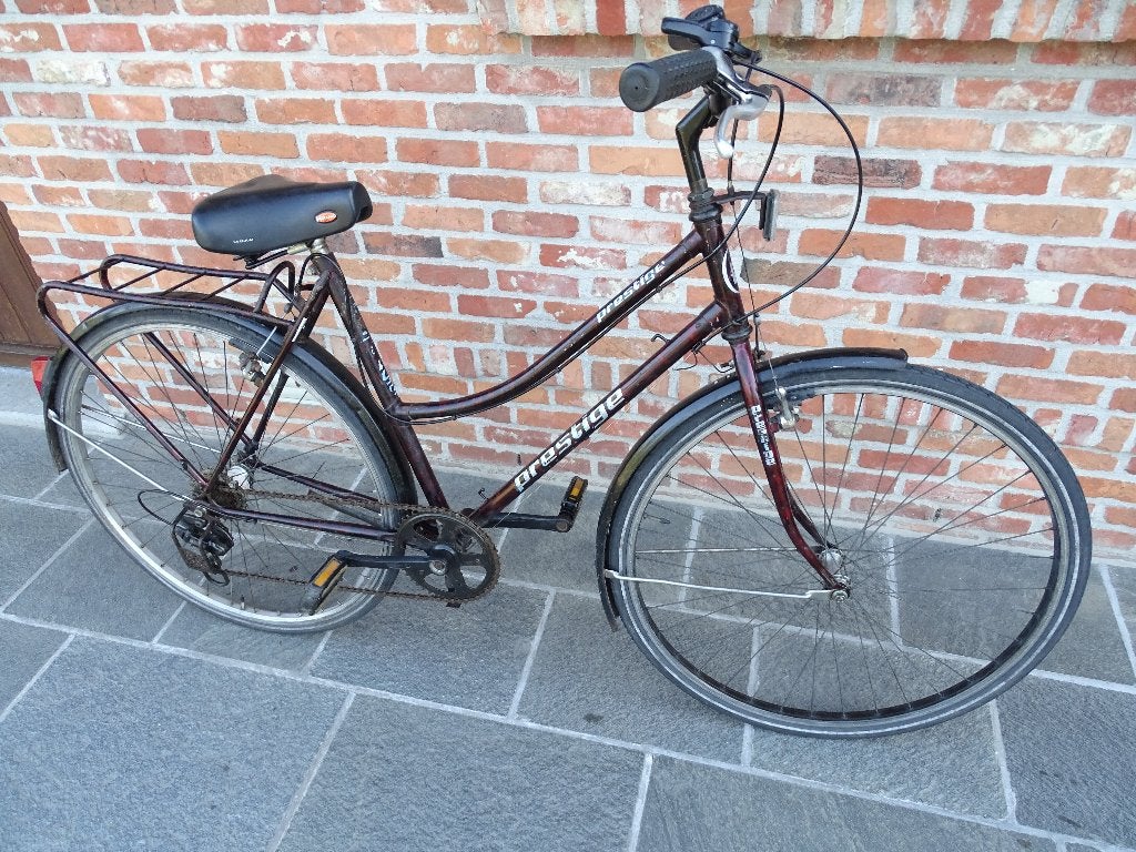 Damesfiets 'prestige', ideale kot/stationfiets, Fietsen en Brommers, Gebruikt, Velgrem, Versnellingen, Minder dan 47 cm