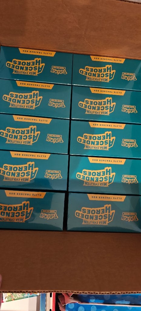 Pokémon Ascended Heroes ETB Case - 10x Elite trainer Box, Enlèvement, Neuf, Booster box, Foil