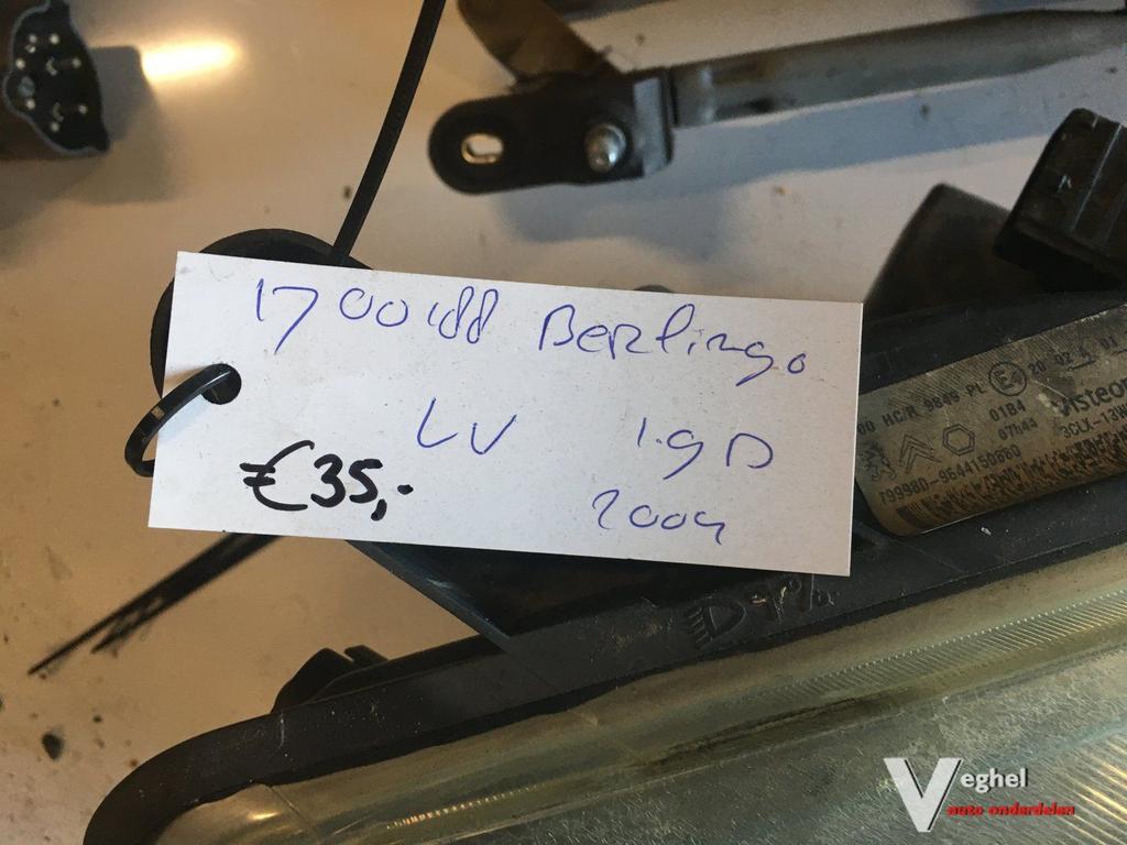 Citroen Berlingo 2004 Koplamp Links, Auto-onderdelen, Verlichting, Gebruikt, Ophalen of Verzenden