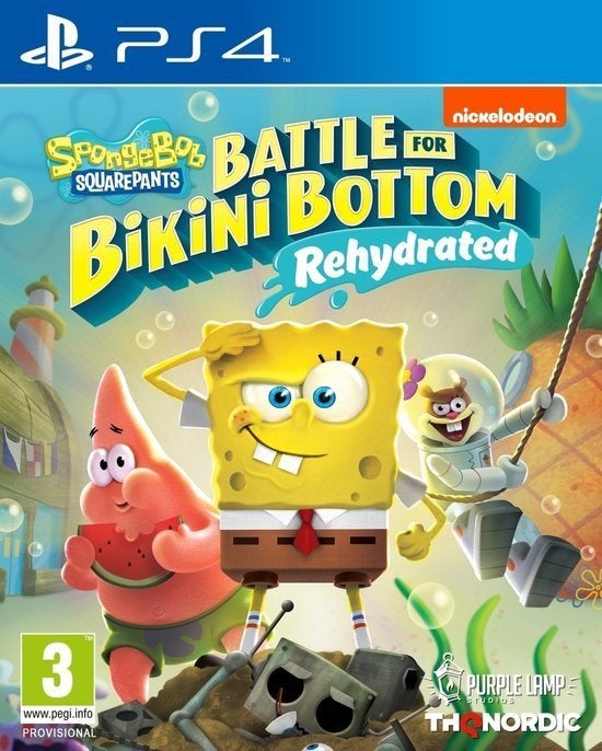 SpongeBob Squarepants Battle For Bikini Bottom Rehydrated, Consoles de jeu & Jeux vidéo, Jeux | Sony PlayStation 4, Enlèvement ou Envoi