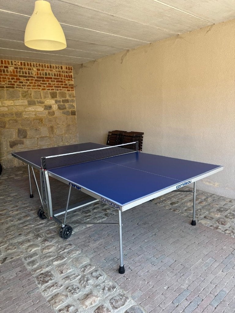 Tafeltennistafel, Sport en Fitness, Tafeltennis, Ophalen, Nieuw, Tafel Outdoor, Inklapbaar