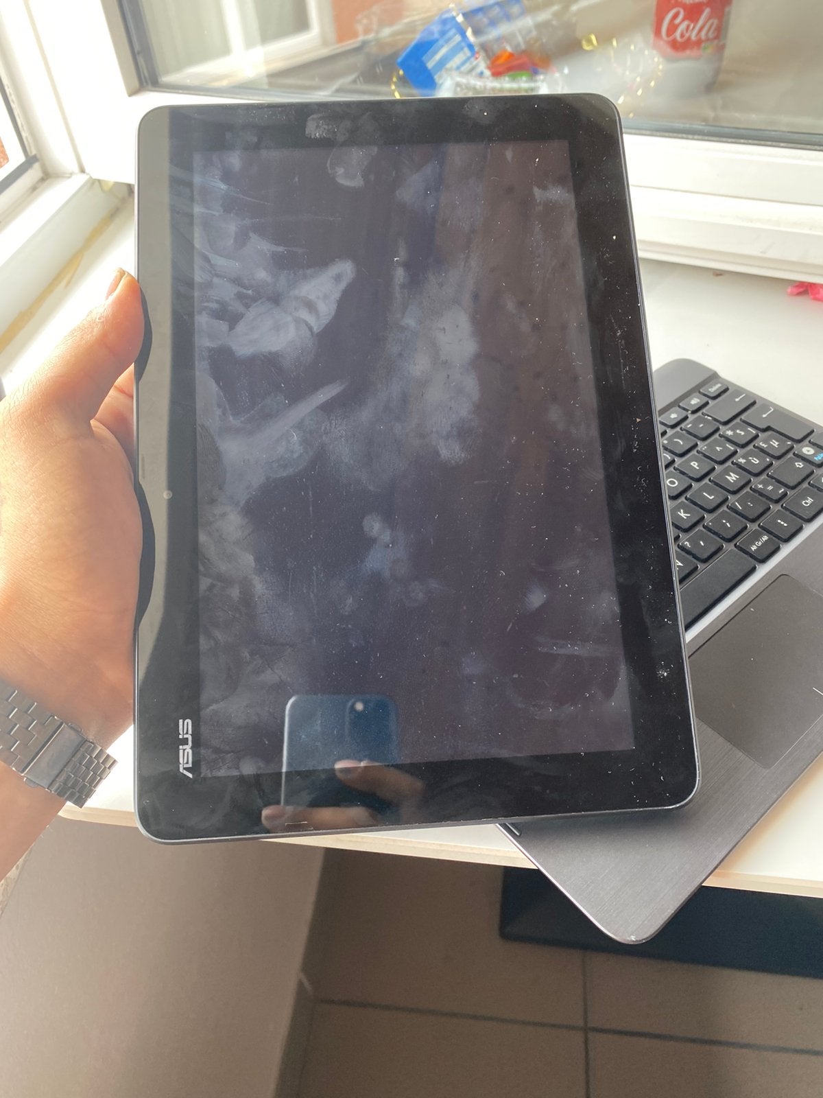 Asus  laptop + tablet same, Ophalen, Zo goed als nieuw
