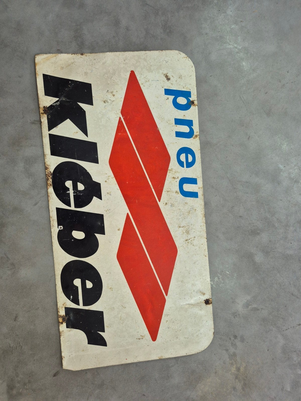 kleber banden reclamebord, Verzamelen, Ophalen of Verzenden, Reclamebord