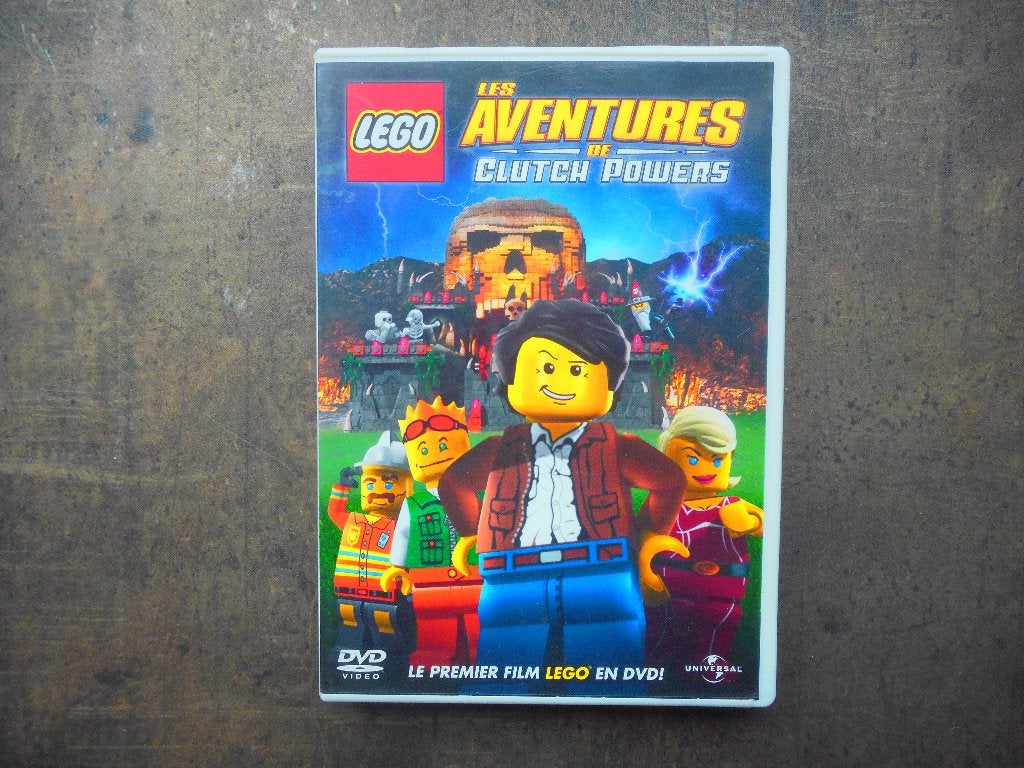 Lego DVD Les Aventures de Clutch Powers(zie foto's)!!LEZEN!!, Tekenfilm, Alle leeftijden, Ophalen of Verzenden, Gebruikt