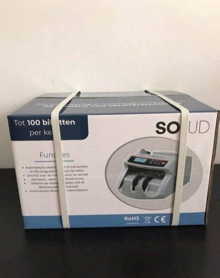 Nouvelle machine à compter les billets Solid, toujours dans, Enlèvement