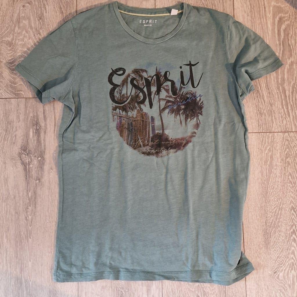 Groen T-shirt Esprit S, Kleding | Heren, Ophalen of Verzenden, Zo goed als nieuw, Esprit, Groen