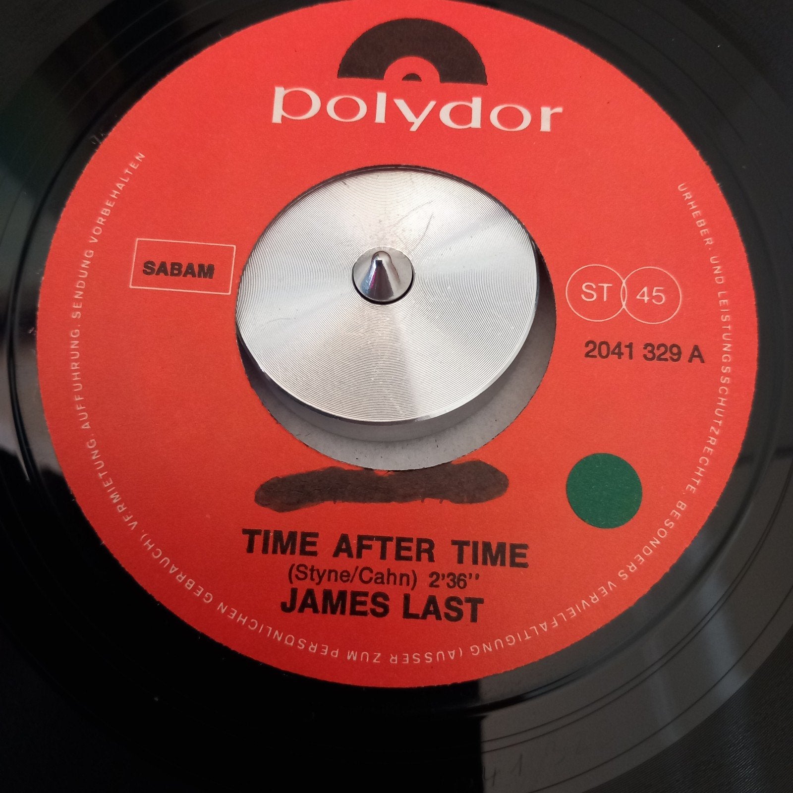 JAMES LAST. TIME AFTER TIME.  POPCORN 45T, Enlèvement ou Envoi