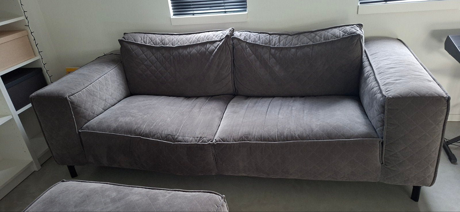 zetel en hocker, Ophalen, Gebruikt, Stof, 200 tot 250 cm