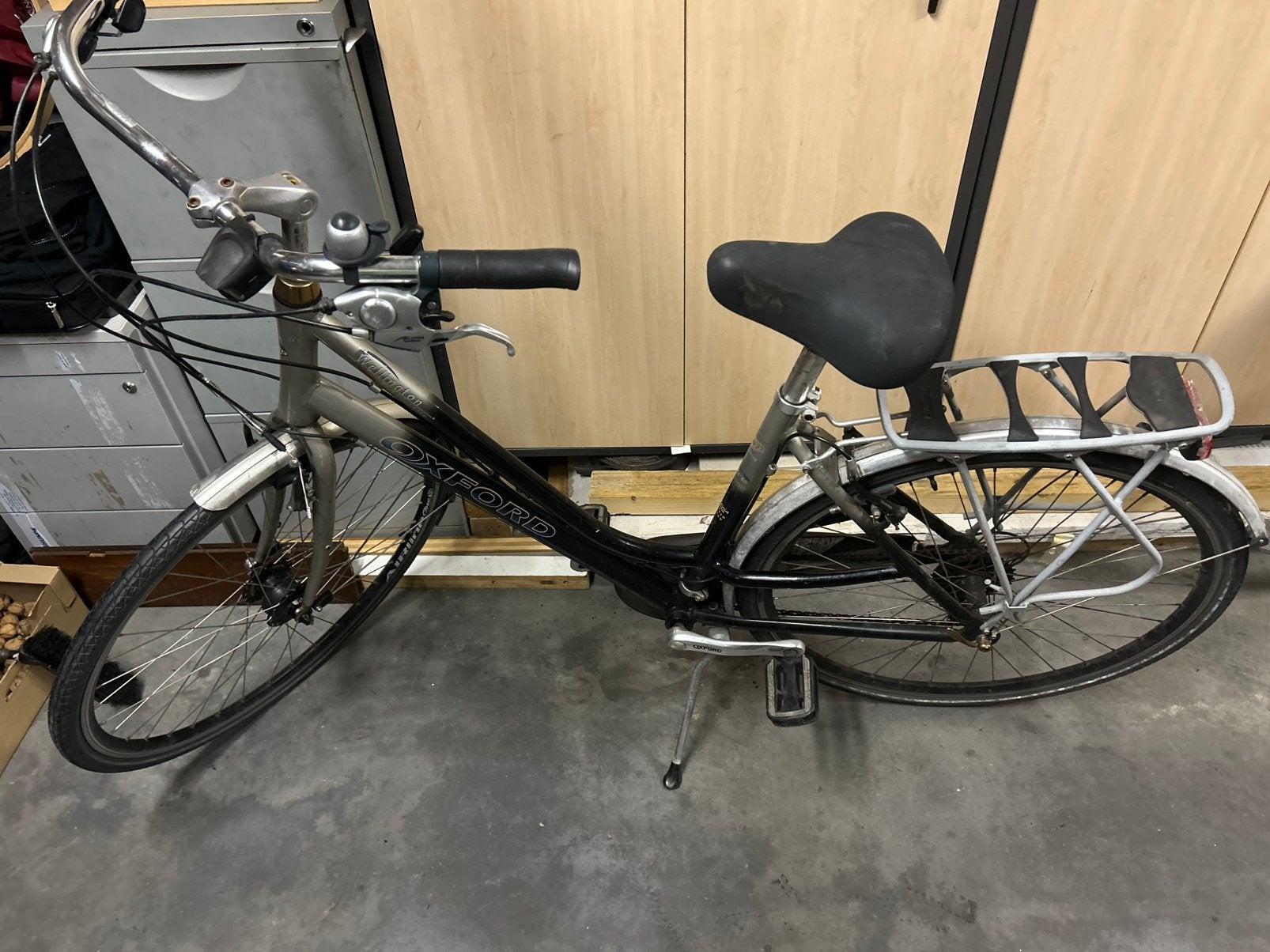 Mooie Zwarte Oxford Stadsdfiets, Fietsen en Brommers, Velgrem, Ophalen, Overige merken, Gebruikt