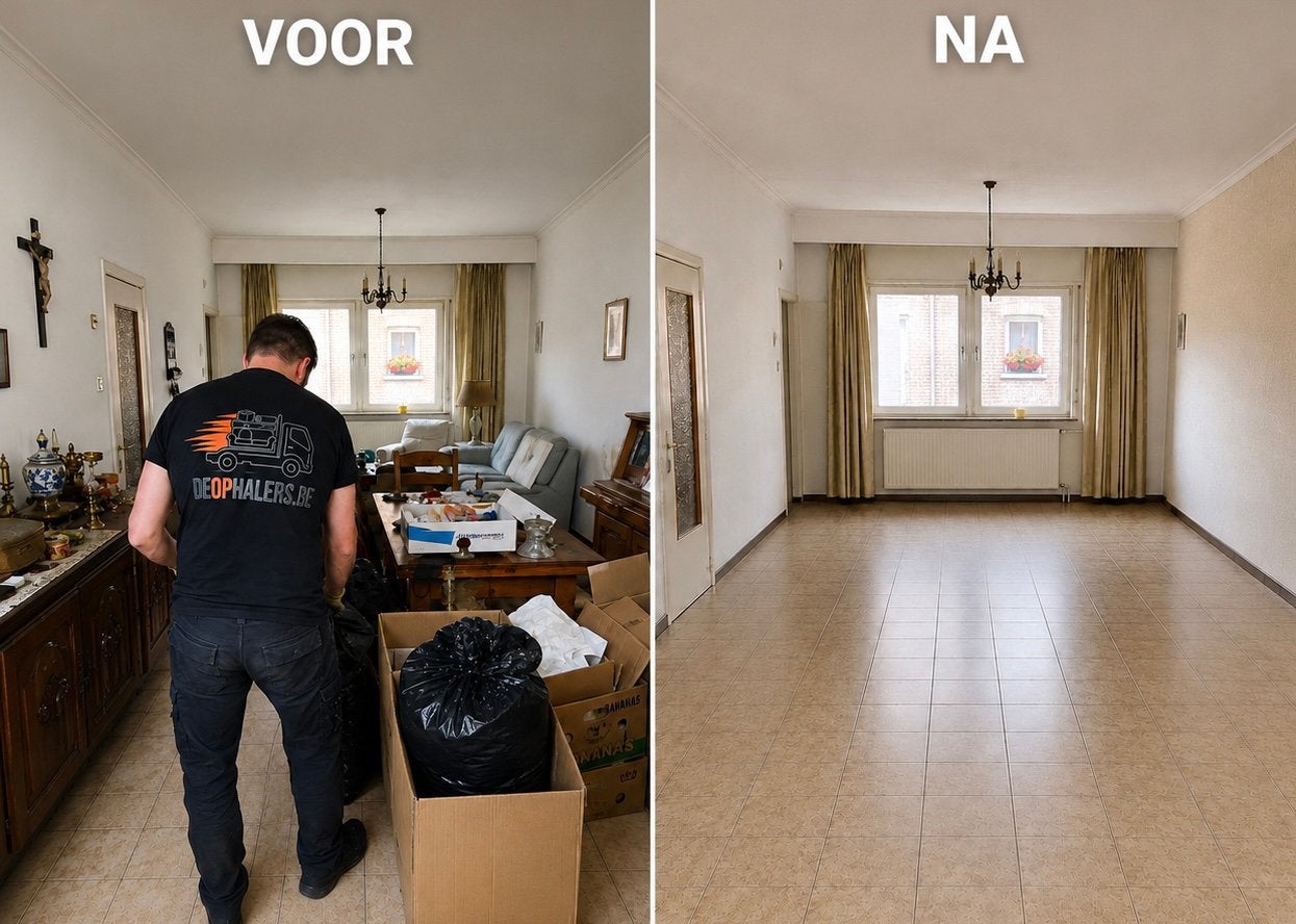 Ontruiming-leeghalen, rusthuis, woning, apartemnt, garage