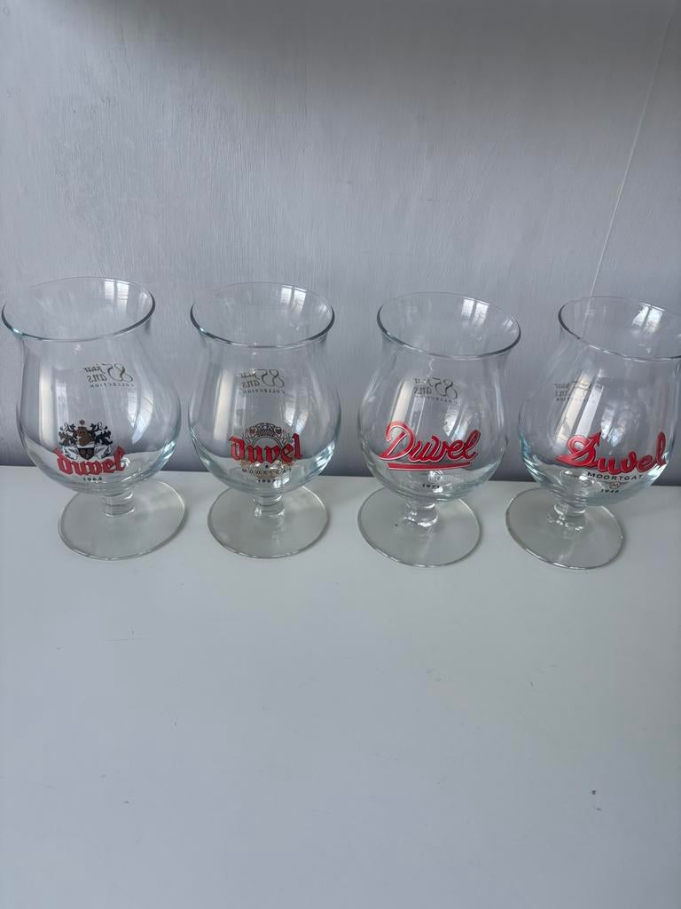 4 verres de collection DUVEL, 85e anniversaire, Enlèvement ou Envoi, Comme neuf