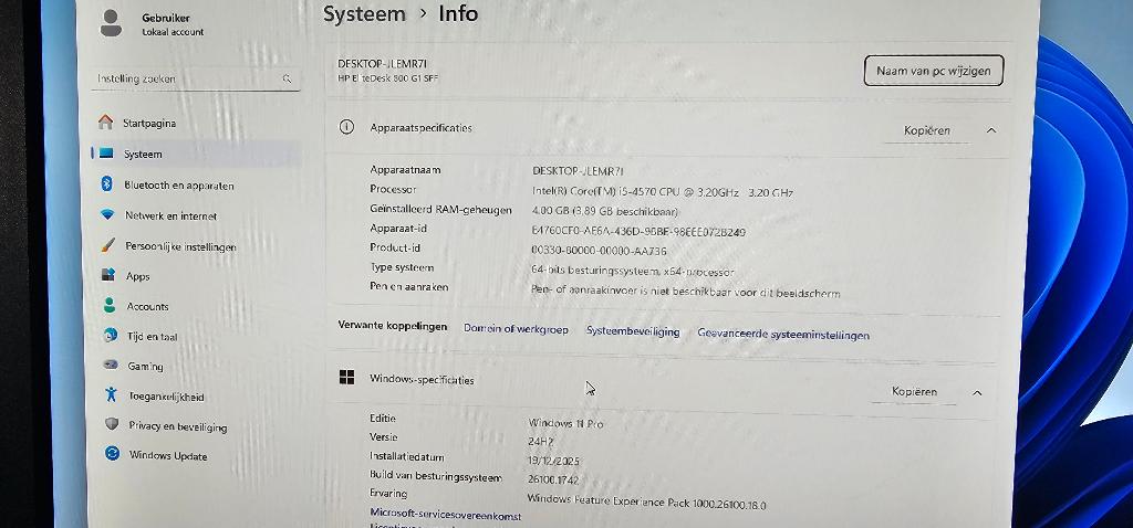 HP EliteDesk 800 G1, Ophalen, Gebruikt, HDD