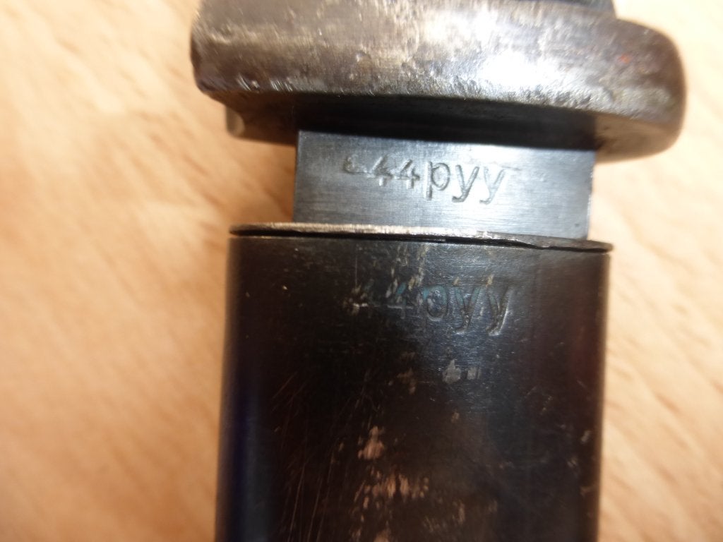 Baionnette Mauser 84/98 3e type  pyy44 même N, Envoi, Armée de terre, Couteau ou Poignard