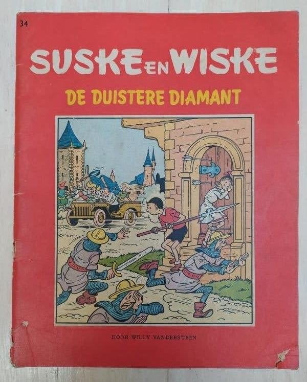 Suske en Wiske - De duistere diamant ( 1958 ), Boeken, Ophalen of Verzenden
