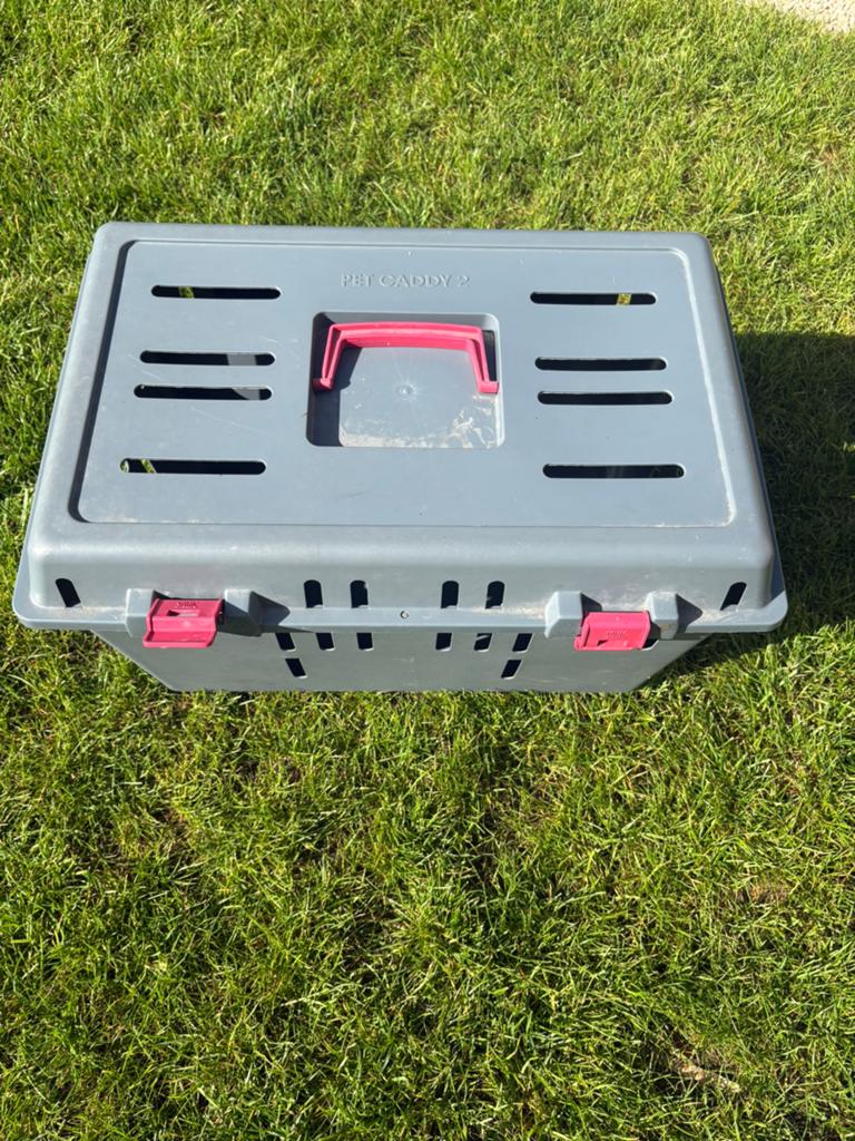 Katten of kleine honden transport box, Dieren en Toebehoren, Transportboxen, Ophalen of Verzenden, Zo goed als nieuw