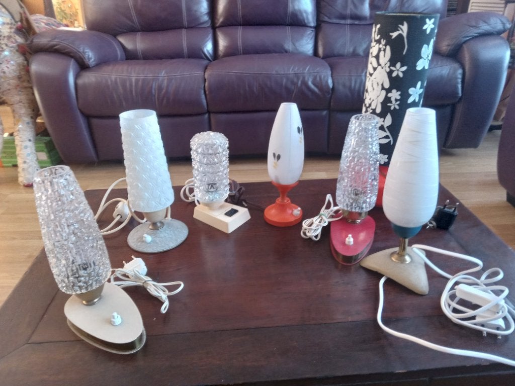 Lot de 7 lampes vintage., Enlèvement, Comme neuf
