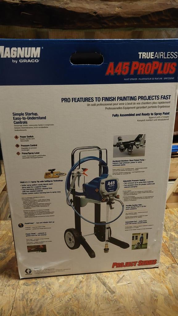 Professionele verfspuit A45 pro plus, Ophalen, Nieuw, Verfspuit of Verfpomp