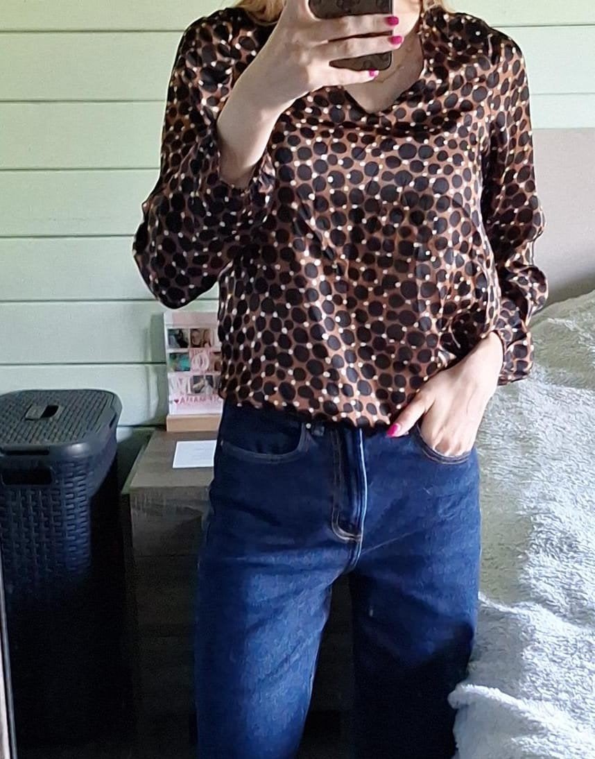 luipaard T-shirt met lange mouwen, Kleding | Dames, Blouses en Tunieken, Ophalen, Maat 34 (XS) of kleiner