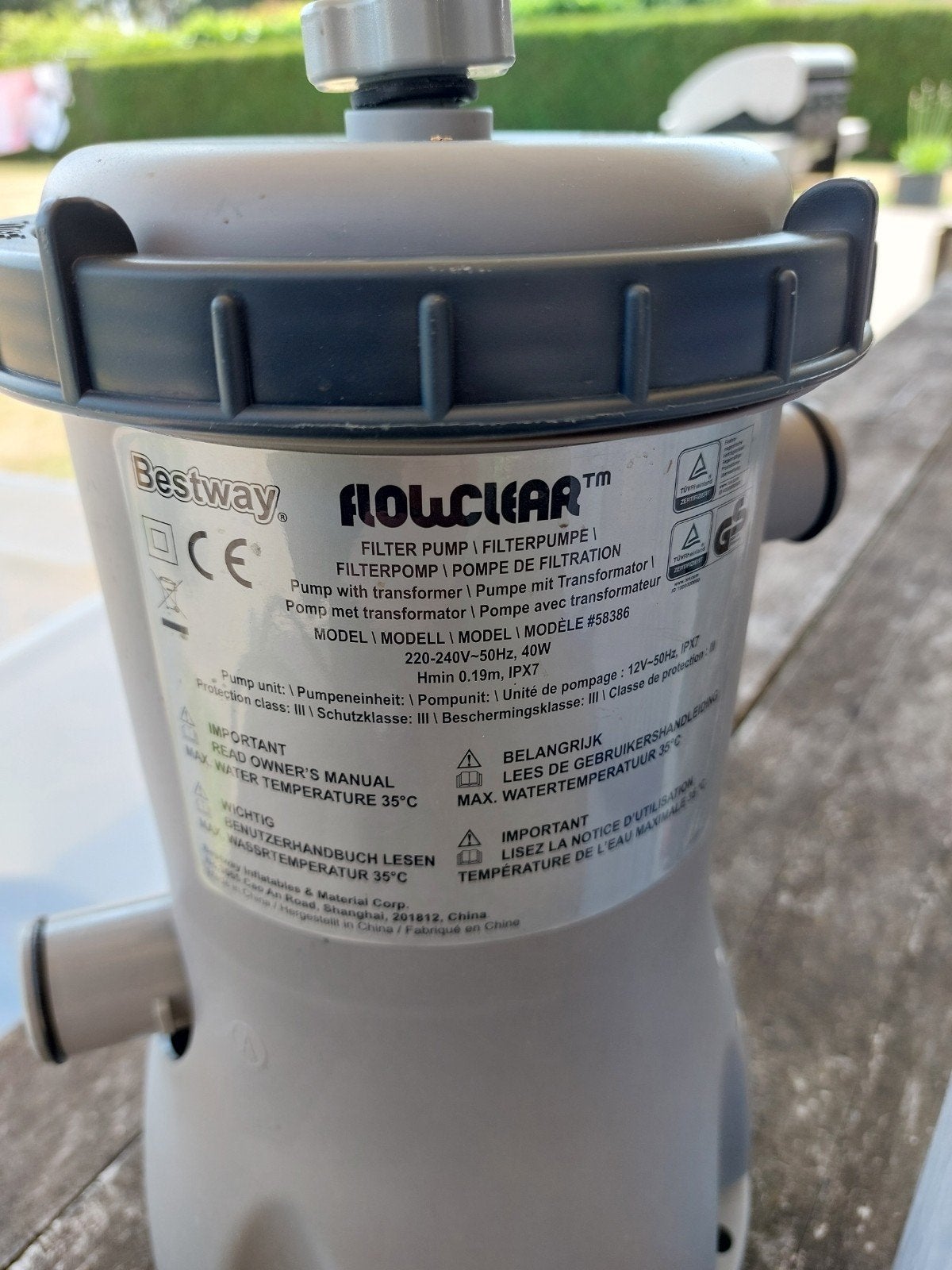 Zwembadpomp bestway met bijhorende filters, Tuin en Terras, Ophalen, Zwembadpomp