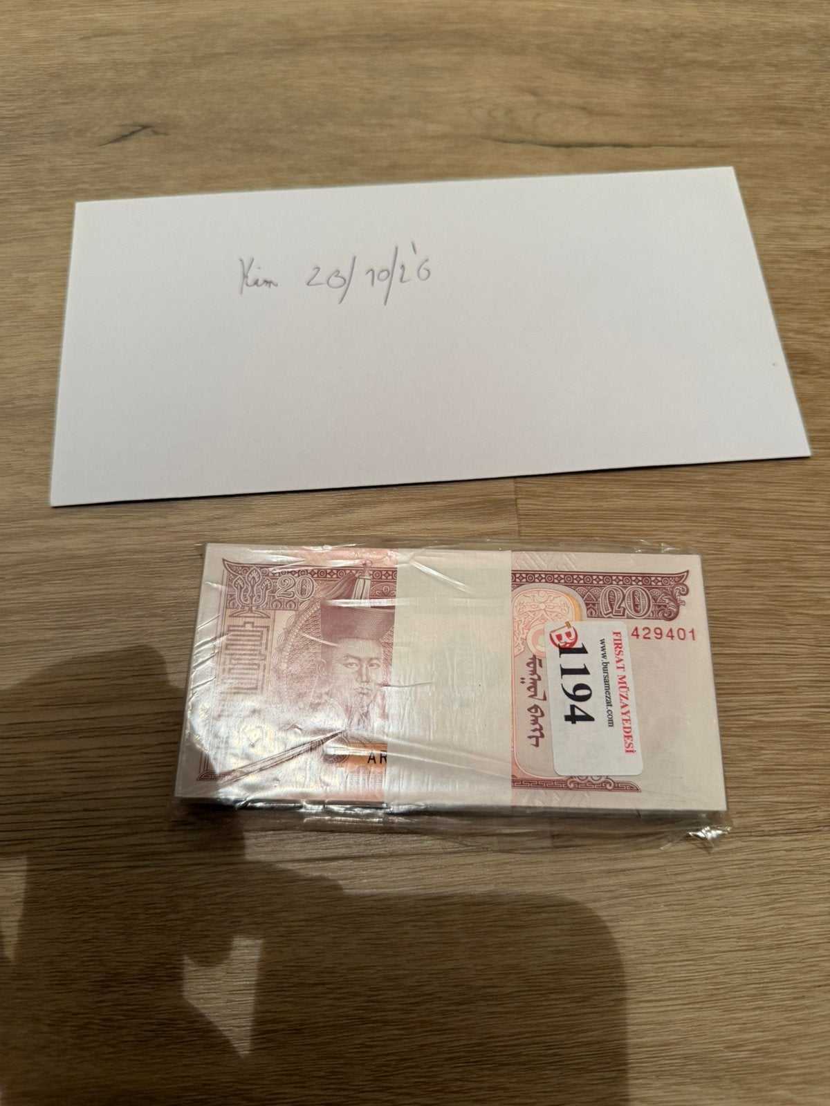 Lot original 20 tugrik 100 pièces UNC !, Enlèvement ou Envoi