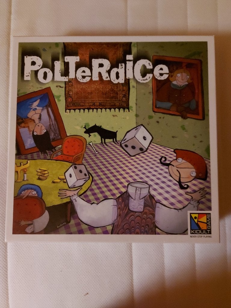 jeu de société Polterdice, Cinq joueurs ou plus, Enlèvement, Comme neuf, KIDULT GAME