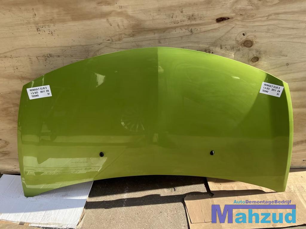 RENAULT CLIO 3 Groen TEDNO TEDN0 motorkap 2005-2014, Auto-onderdelen, Renault Group, Gebruikt, Contact.group@renault.com, Renault