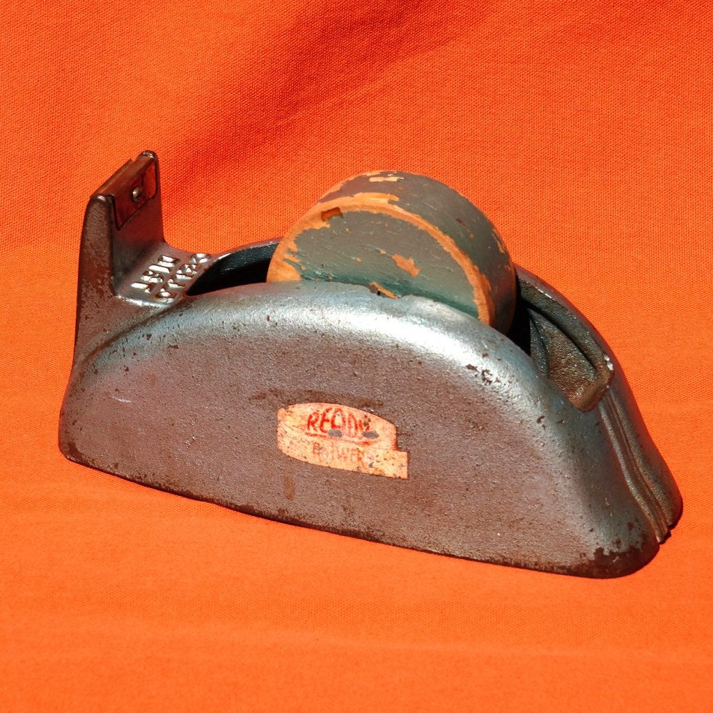 Vintage gietijzeren dispenser zelfklevend papier 1950 2,6 kg, Ophalen of Verzenden