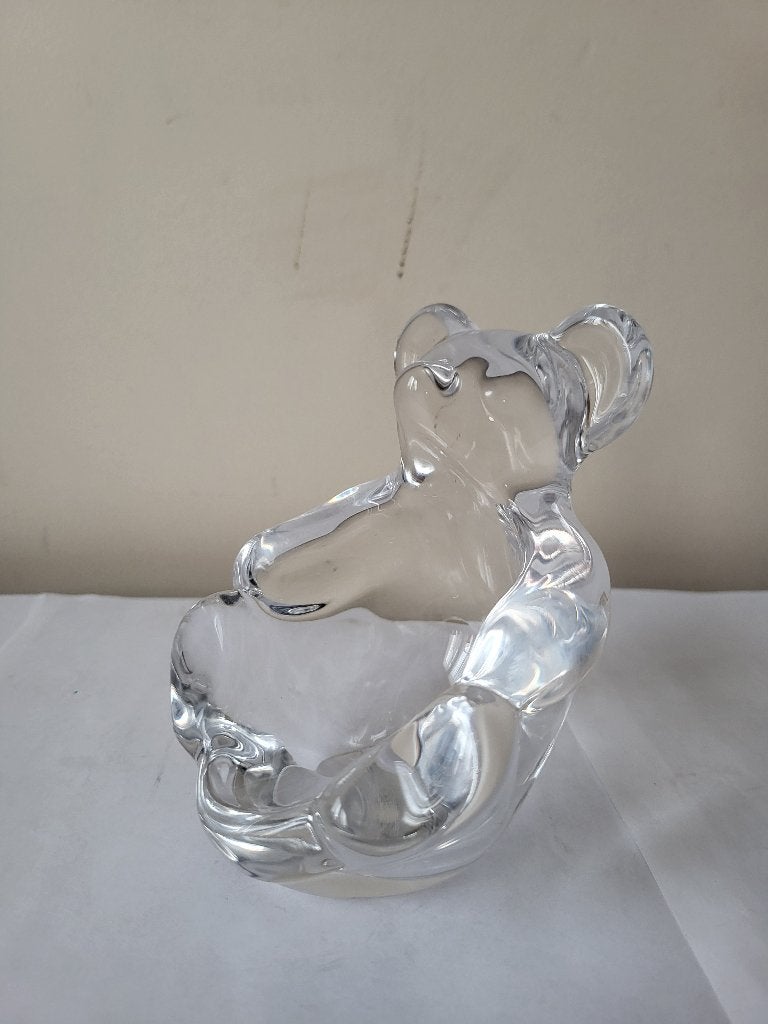 Vide-poche Ourson en Cristal d'Art Vannes France – Vintage, Enlèvement ou Envoi