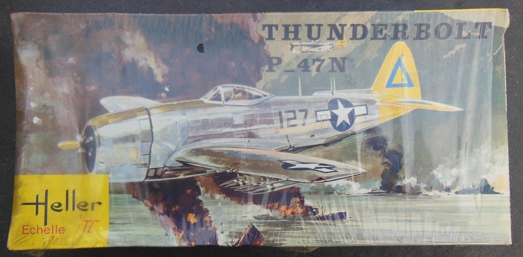 HELLER Thunderbolt P47N neuf sous celo, Neuf, 1:72 à 1:144, Heller, Avion