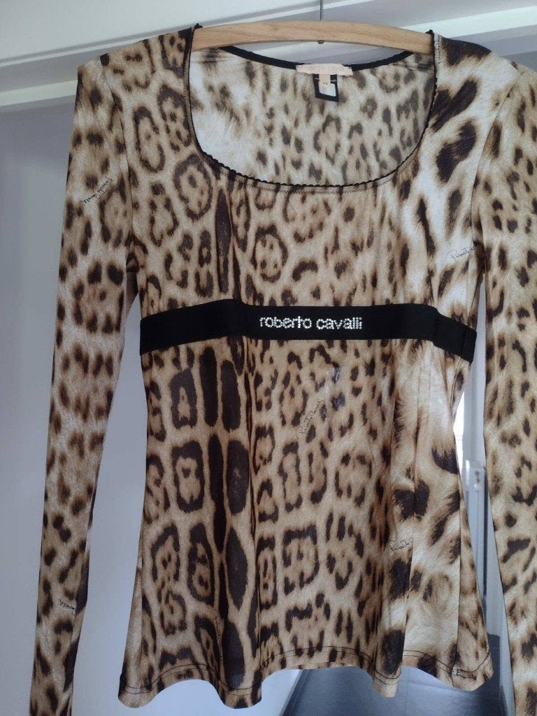 top Roberto Cavalli, it.44, als nieuw, Maat 38/40 (M), Overige kleuren, Ophalen of Verzenden, Zo goed als nieuw