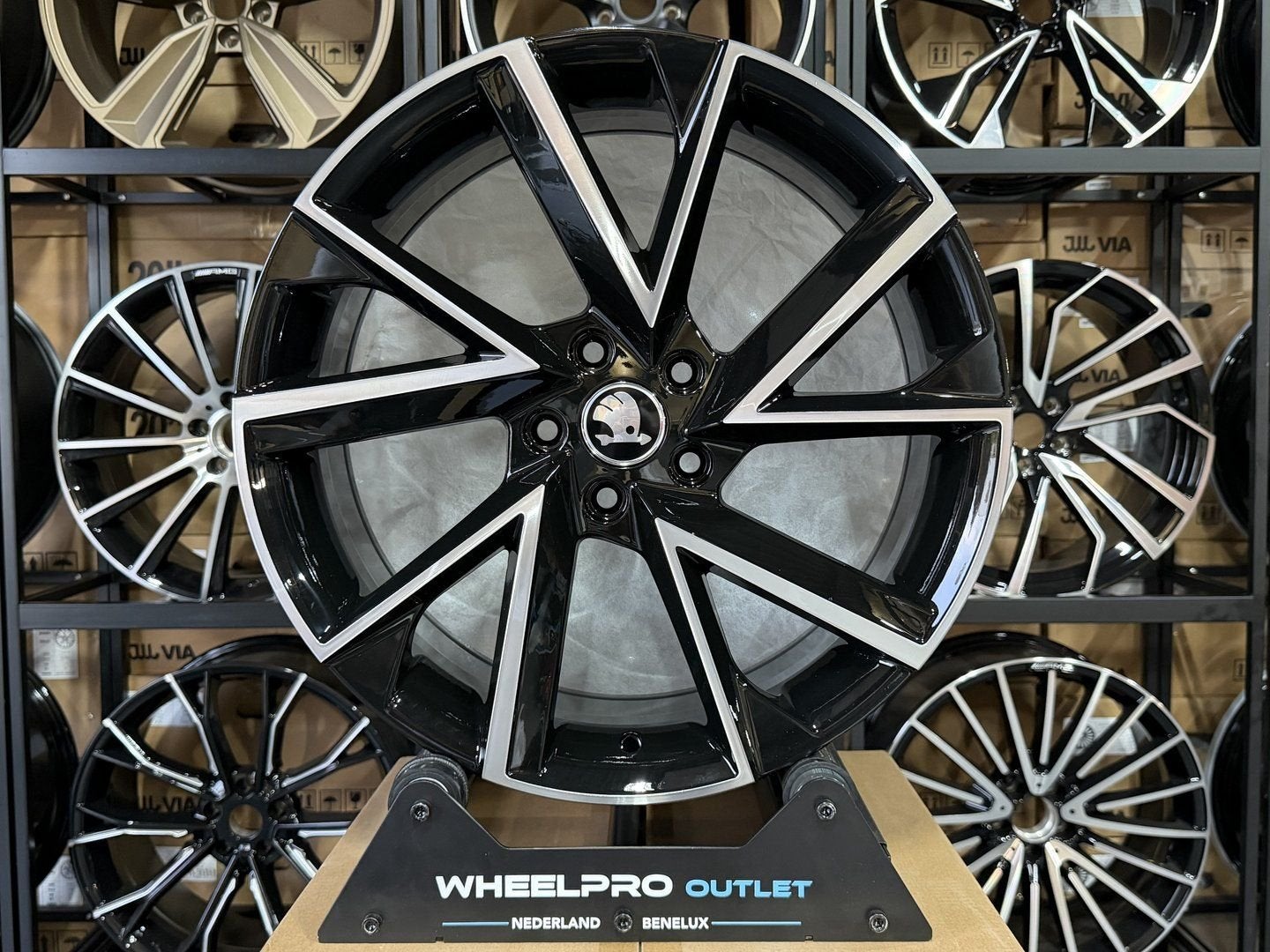 19" SKODA RS Look Sportvelgen SKODA OCTAVIA KODIAQ KAROQ VW, Auto-onderdelen, Banden en Velgen, Velg(en), -, -, Nieuw