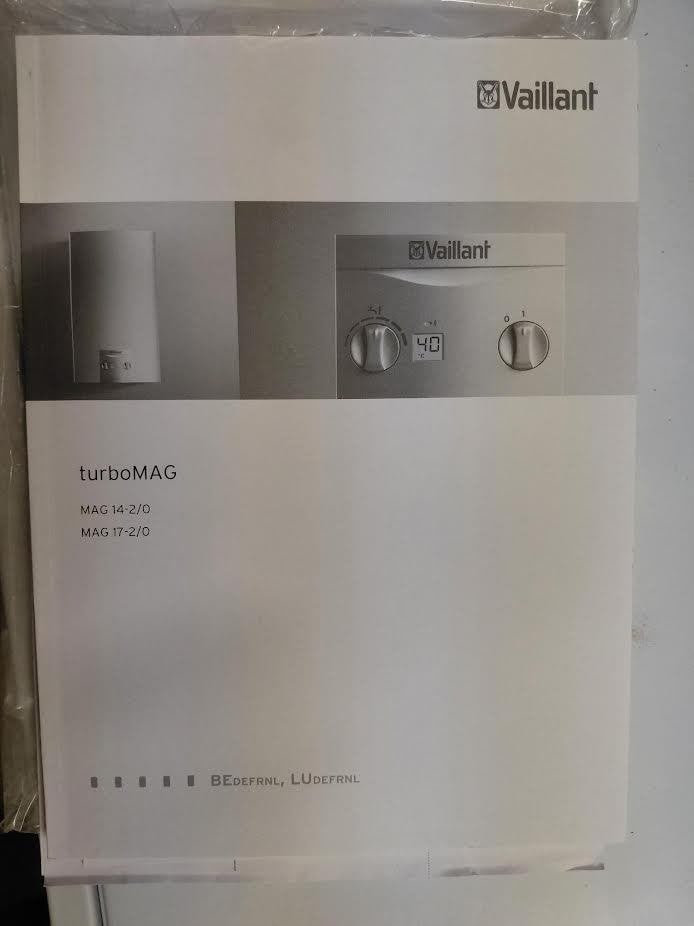De Vaillant TurboMag 17 liter, Bricolage & Construction, Chauffe-eau & Boilers, Chauffe-eau, Moins de 3 ans, Comme neuf, Enlèvement