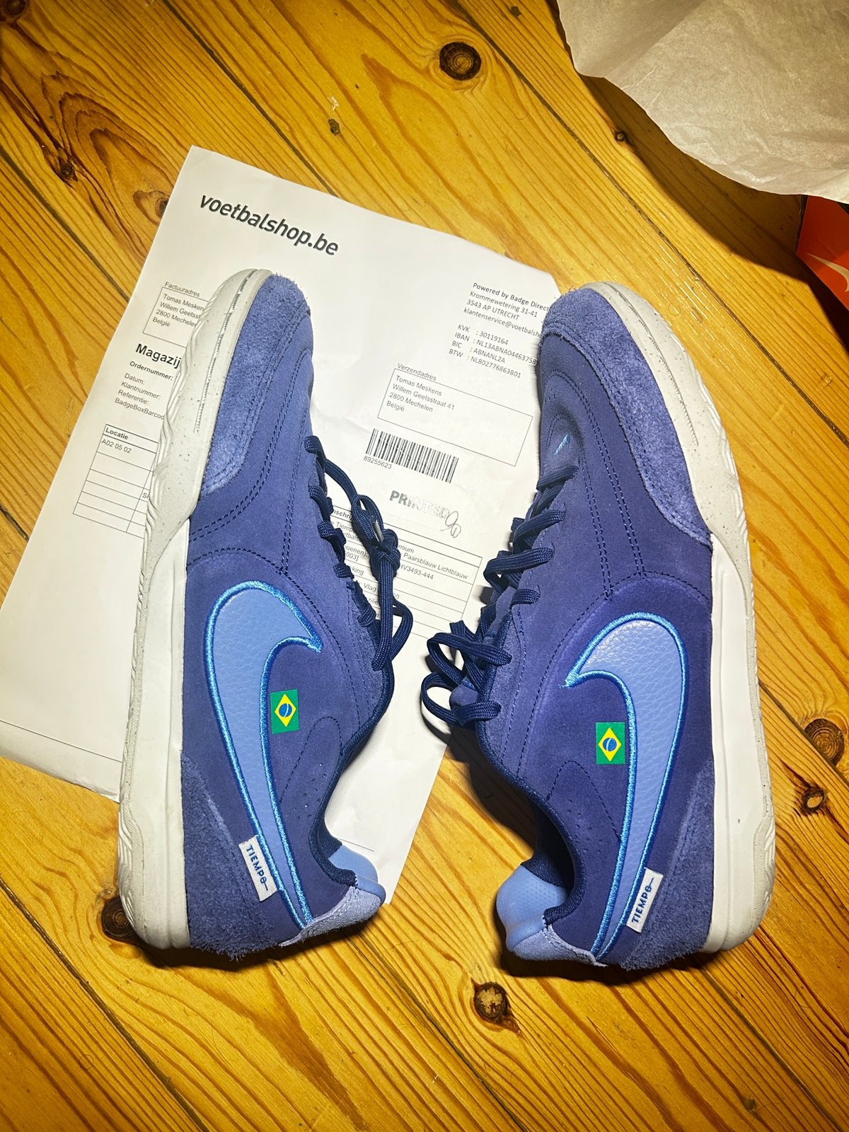 Nike Tiempo Streetgato Premium, Ophalen, Blauw, Sportschoenen, Nieuw