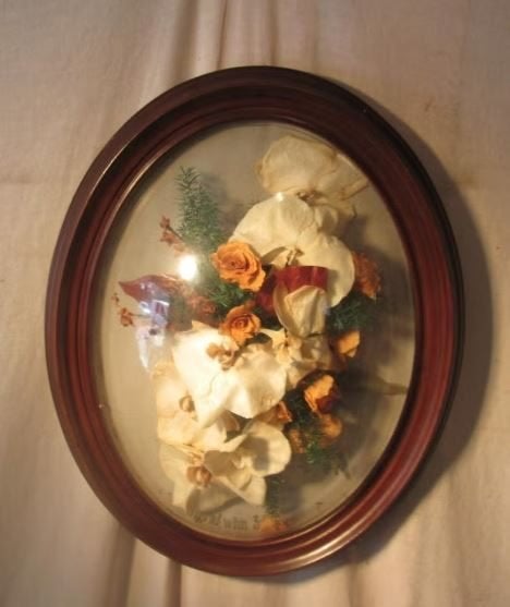 Prachtig Ovaal Houten Fotolijst met bolglas - 48x38, Overige typen, Ophalen of Verzenden, Zo goed als nieuw, Met glas