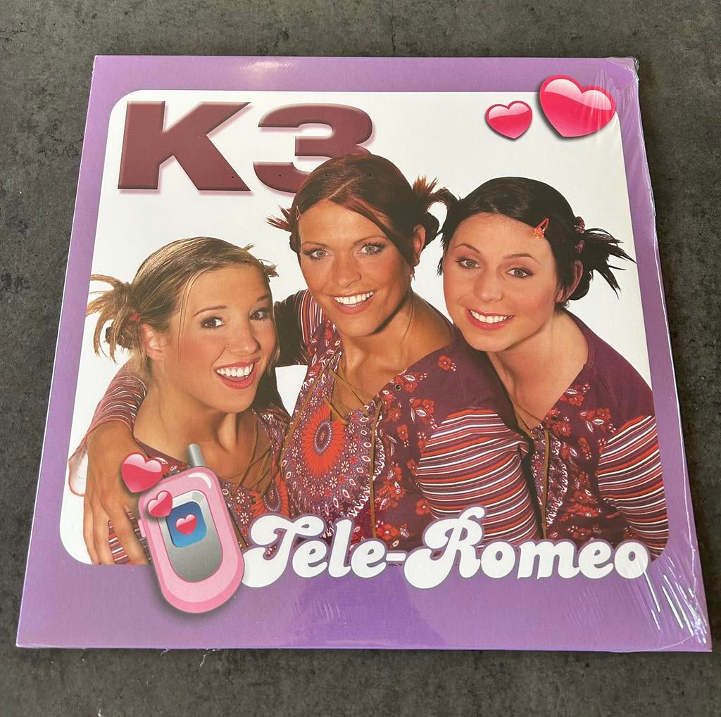 K3 tele romeo paarse vinyl nieuw in de verpakking, Cd's en Dvd's, Ophalen, Nieuw in verpakking