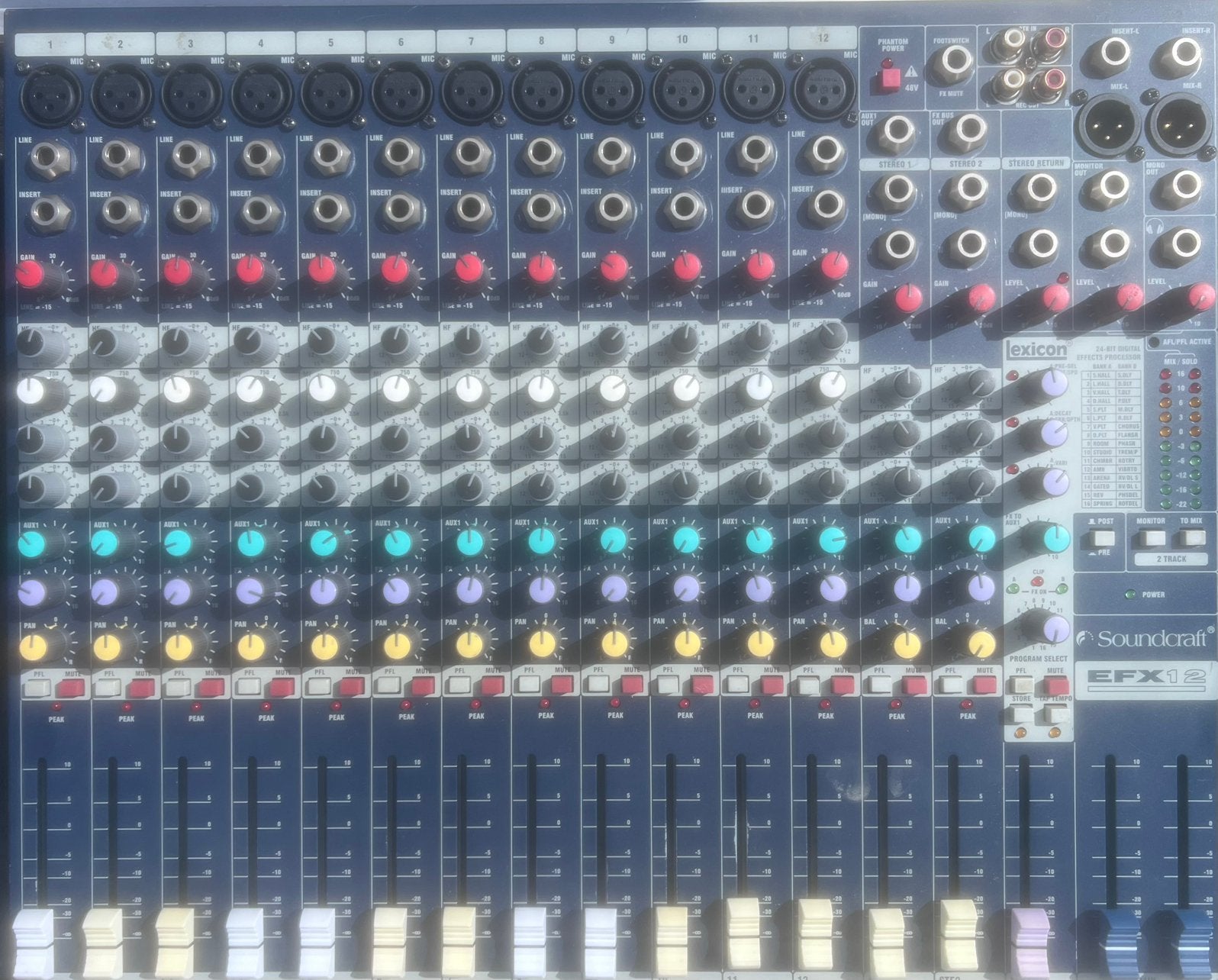 Soundcraft FRX 12, Muziek en Instrumenten, Mengpanelen, Ophalen, Gebruikt, 10 tot 20 kanalen, Microfooningang