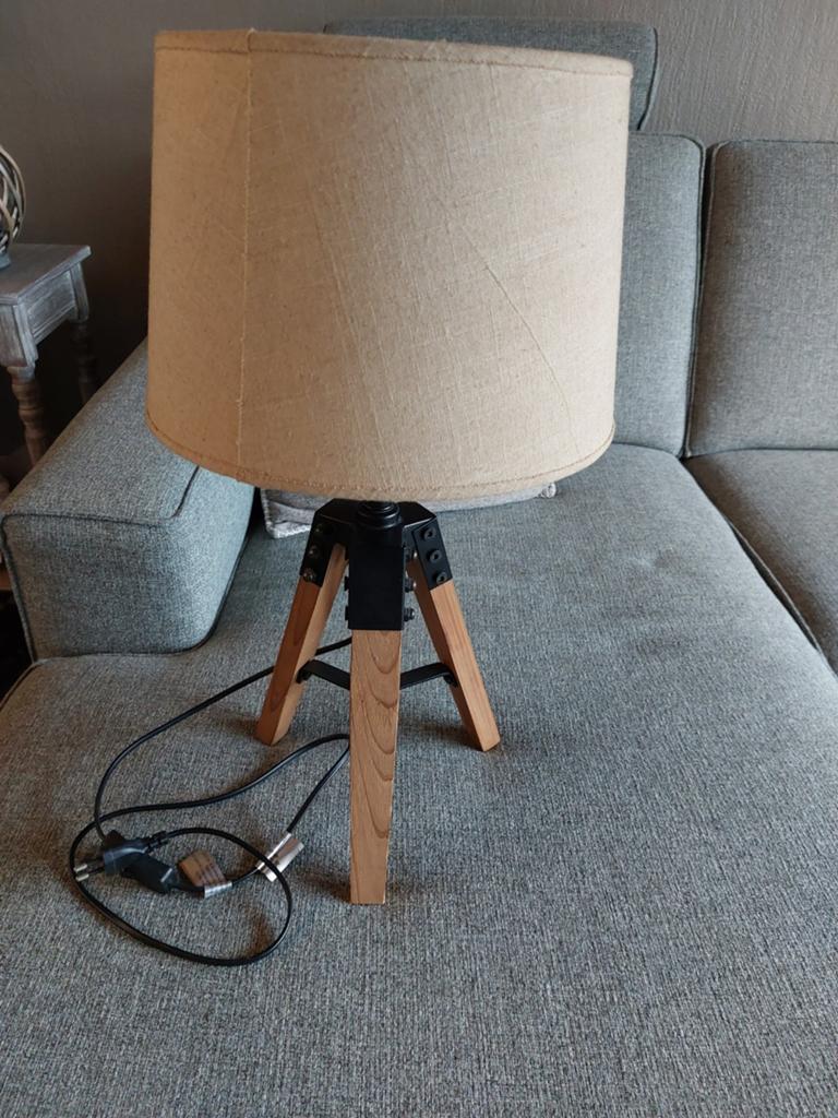 Staande lamp, Huis en Inrichting, Ophalen, Zo goed als nieuw, Beige