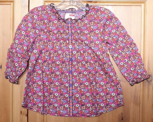Vrolijk bloemen shirtje van Name It – maat 80, Meisje, Name it, Ophalen of Verzenden, Zo goed als nieuw